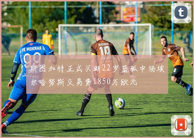 斯图加特正式买断22岁蓝狐中场埃尔哈努斯交易费1850万欧元